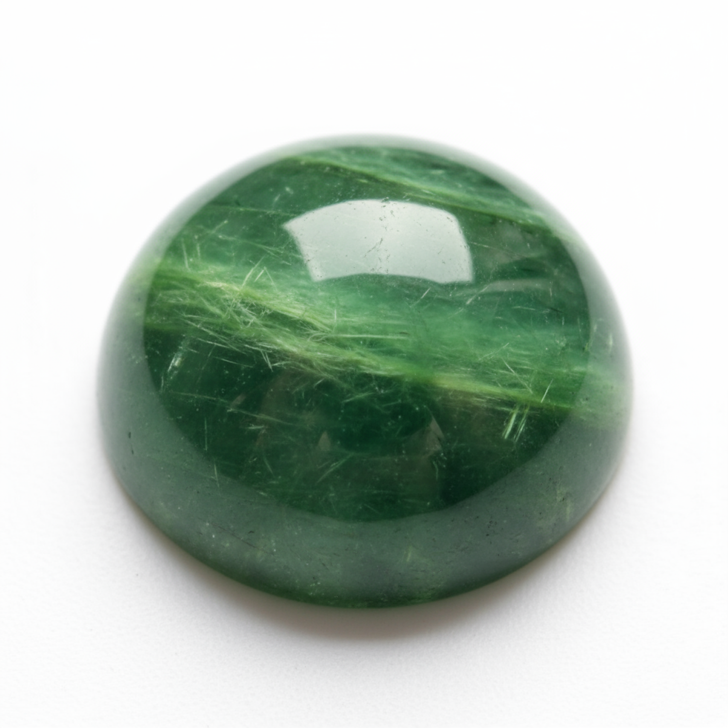 Green Tourmaline 10PC Tiny 5x5 MM Round Cabochon Green Fine semi Precious Semi Precious Gemstone Sekundär produktbild