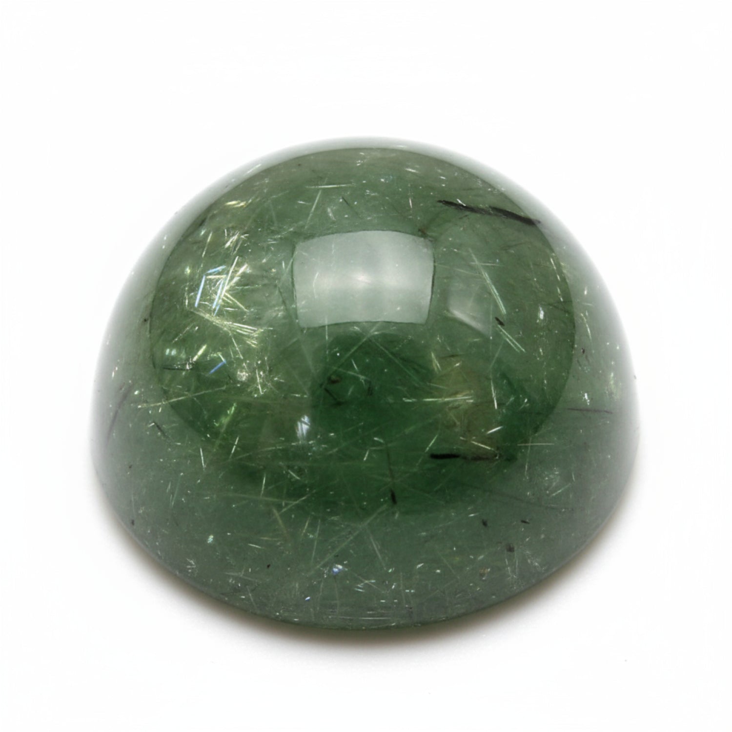 Green Tourmaline 1PC Tiny 6x6 MM Round Cabochon Green High-Quality semi Precious Precious Gemstone