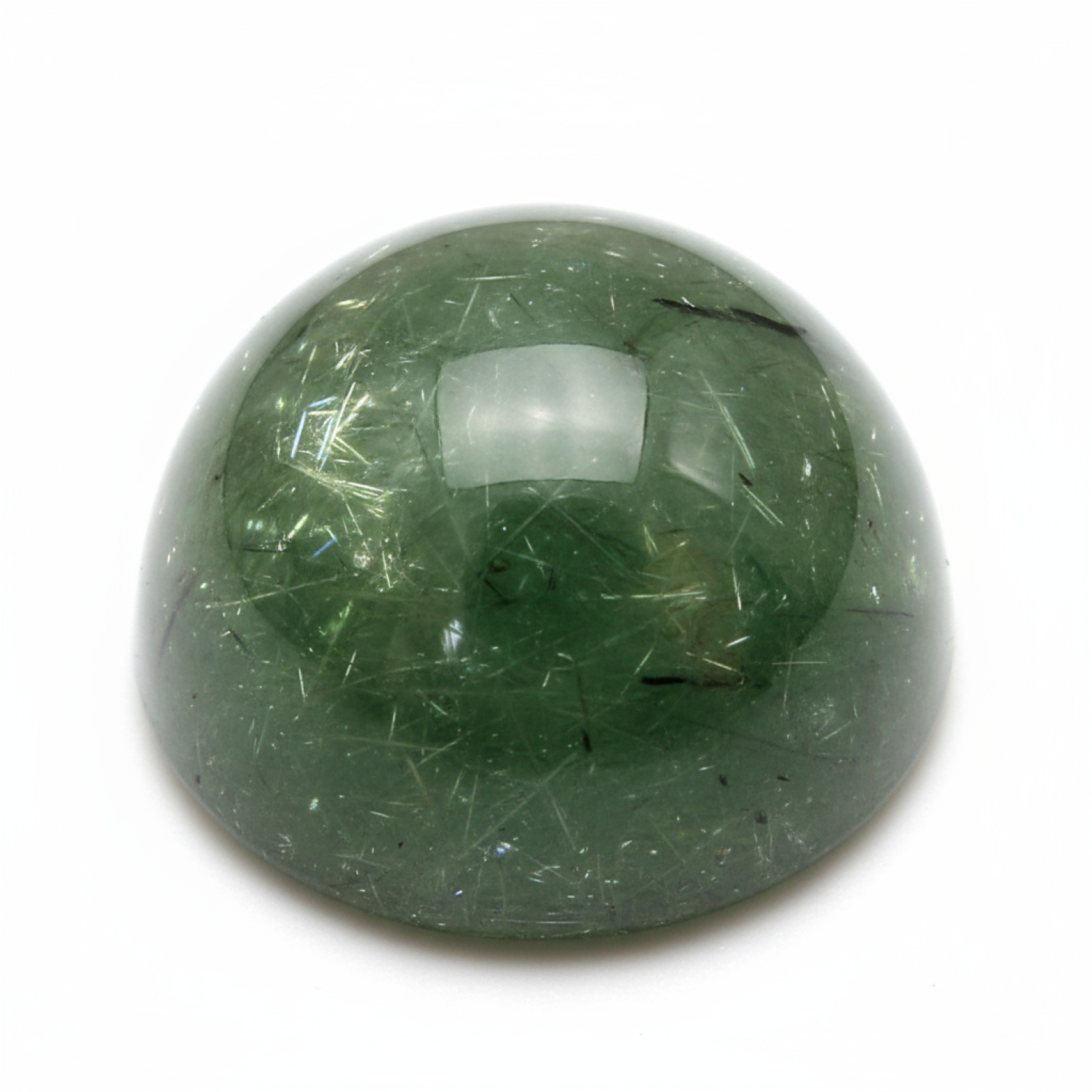 Green Tourmaline 1PC Tiny 6x6 MM Round Cabochon Green High-Quality semi Precious Precious Gemstone Imagen secundaria del producto