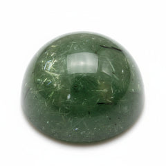 Green Tourmaline 1PC Tiny 6x6 MM Round Cabochon Green High-Quality semi Precious Precious Gemstone