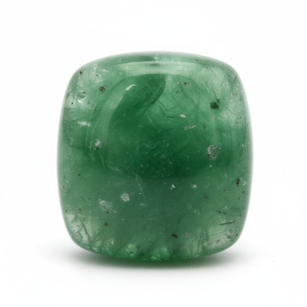 Green Tourmaline 1PC Large 10x10 MM Square Cabochon Green Natural semi Precious Loose Gemstone