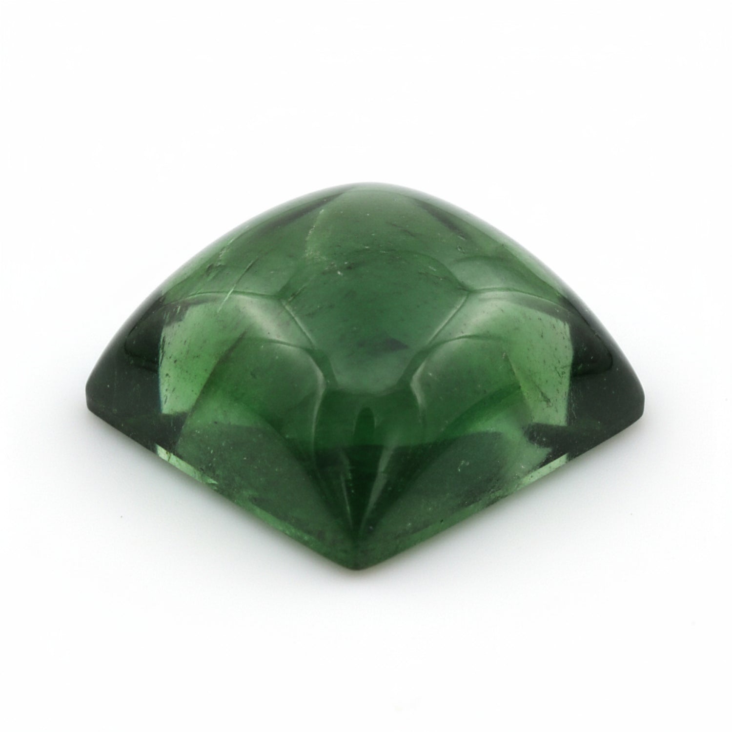 Green Tourmaline 1PC Large 11x11 MM Square Cabochon Green Genuine semi Precious Loose Gemstones