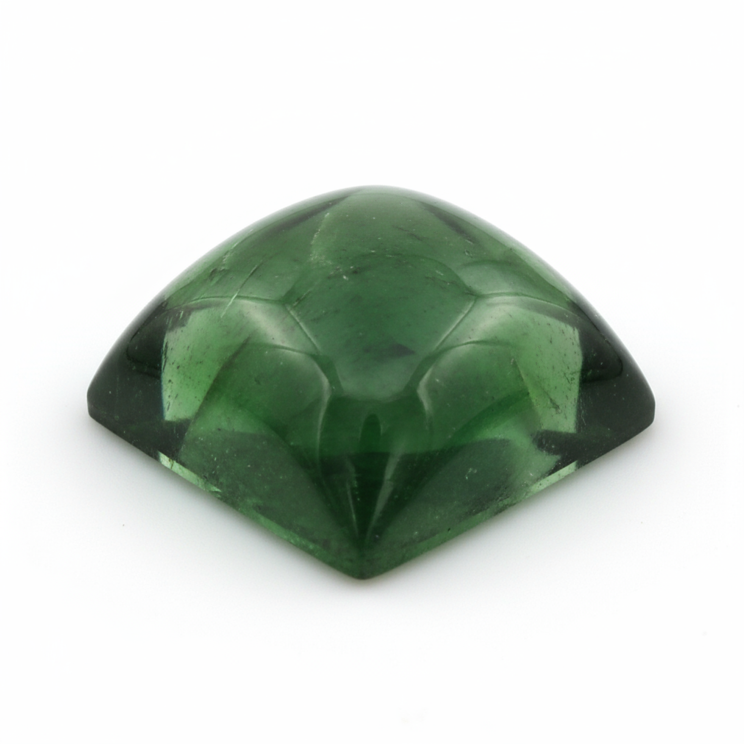 Green Tourmaline 1PC Large 11x11 MM Square Cabochon Green Genuine semi Precious Loose Gemstones Immagine secondaria del prodotto