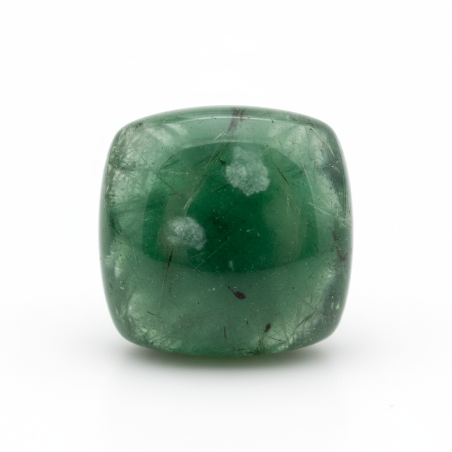 Green Tourmaline 10PC Tiny 3x3 MM Square Cabochon Green Polished semi Precious Loose Gems Immagine principale del prodotto