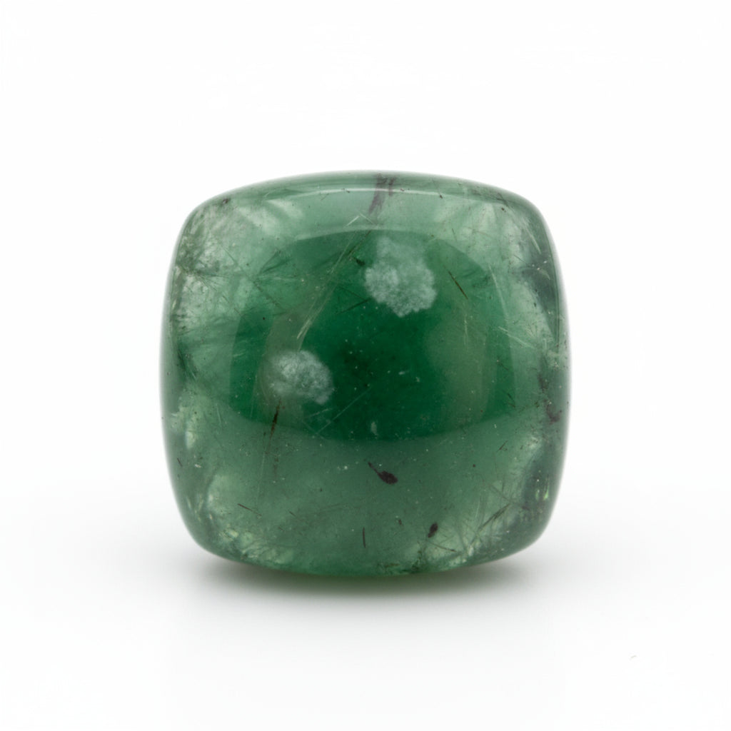 Green Tourmaline 10PC Tiny 3x3 MM Square Cabochon Green Polished semi Precious Loose Gems