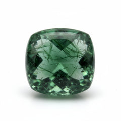 Green Tourmaline 10PC Tiny 5x5 MM Square Cabochon Green Luster semi Precious Loose Gemstones