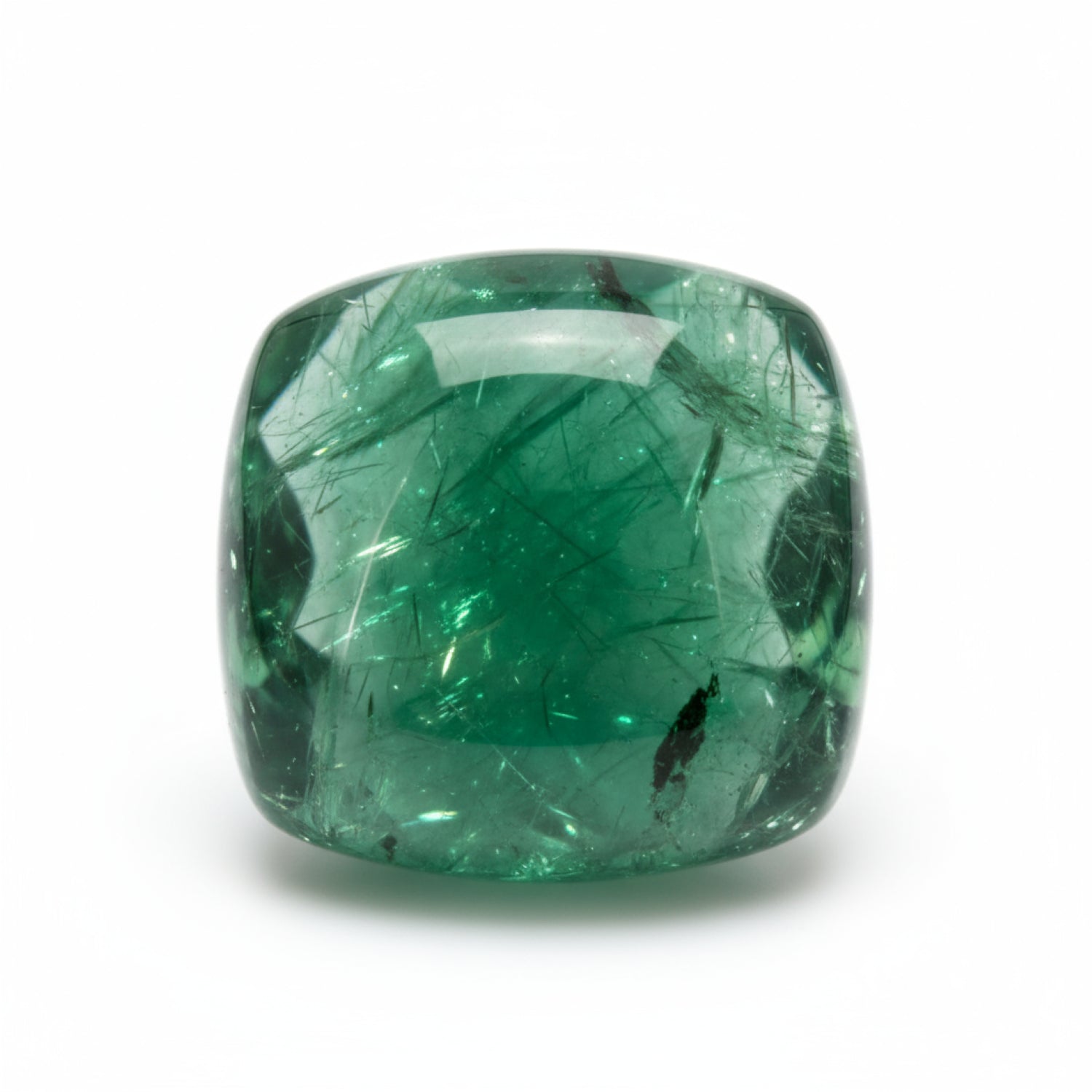 Green Tourmaline 1PC Small 8x8 MM Square Cabochon Green Fine semi Precious Gems