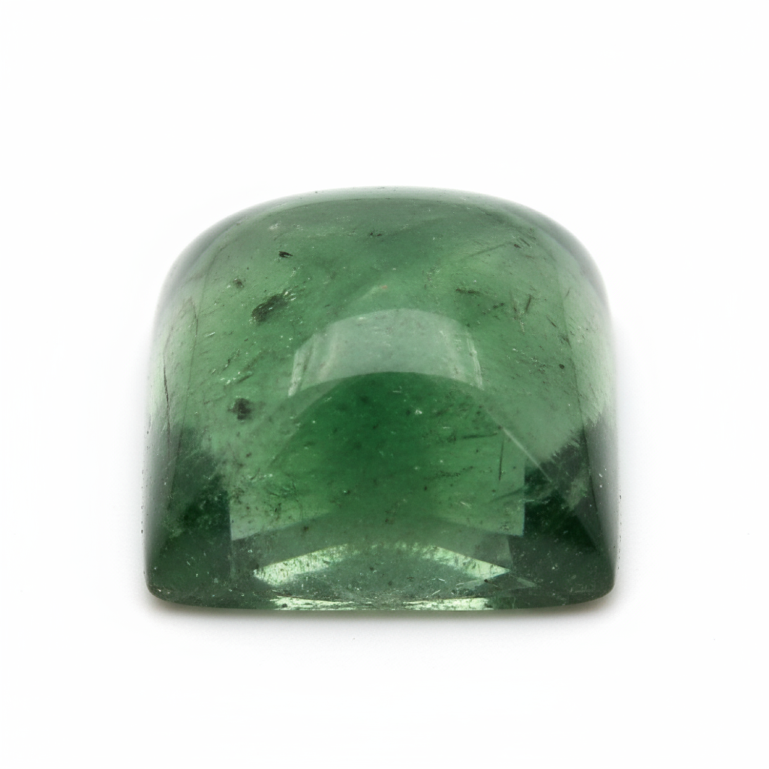 Green Tourmaline 1PC Small 8x8 MM Square Cabochon Green Fine semi Precious Gems Secundaire afbeelding