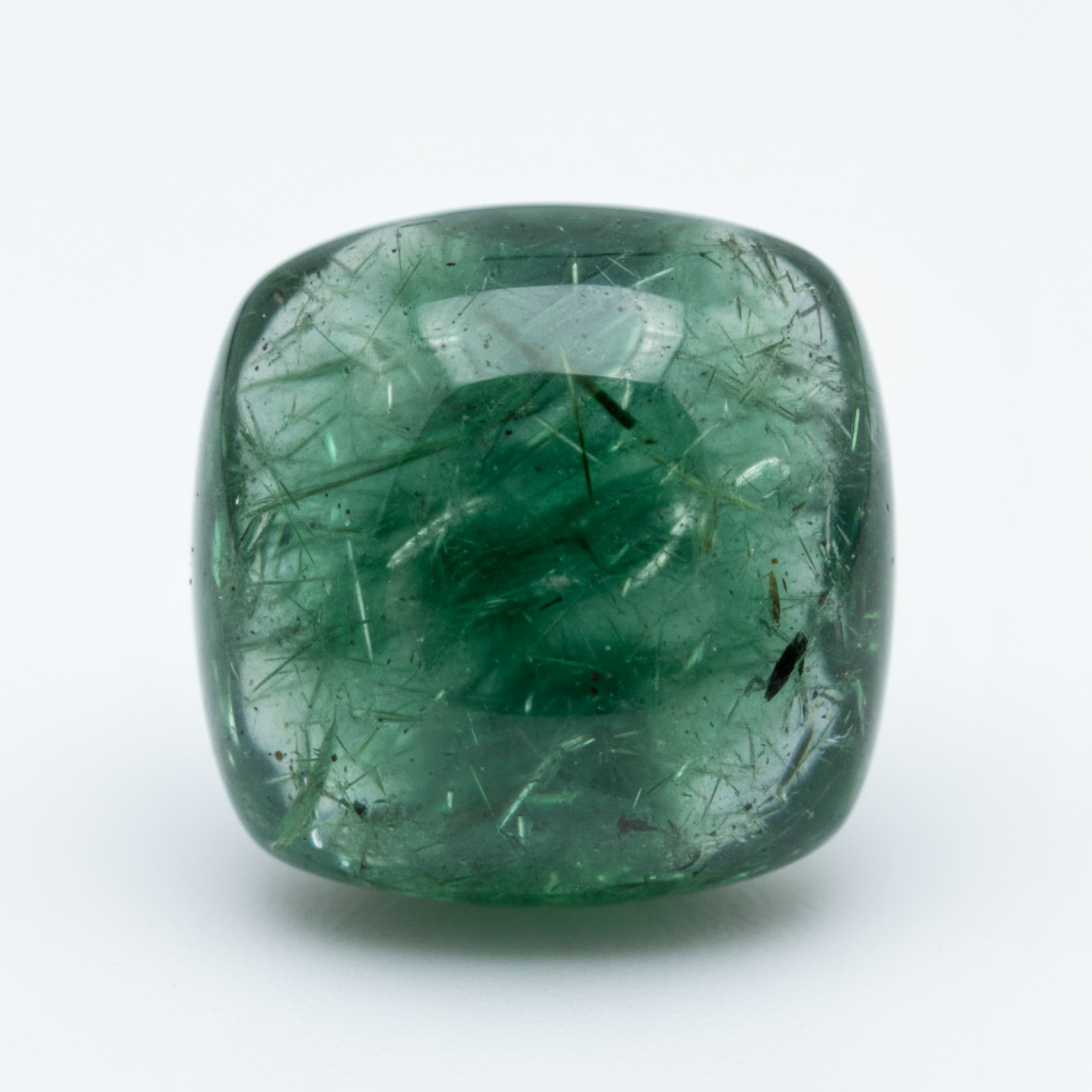 Green Tourmaline 1PC Medium 9x9 MM Square Cabochon Green High-Quality semi Precious Loose Gems メイン画像