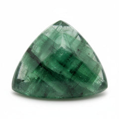 Green Tourmaline 1PC Large 10x10 MM Triangle Cabochon Green Luster semi Precious Precious Gemstone