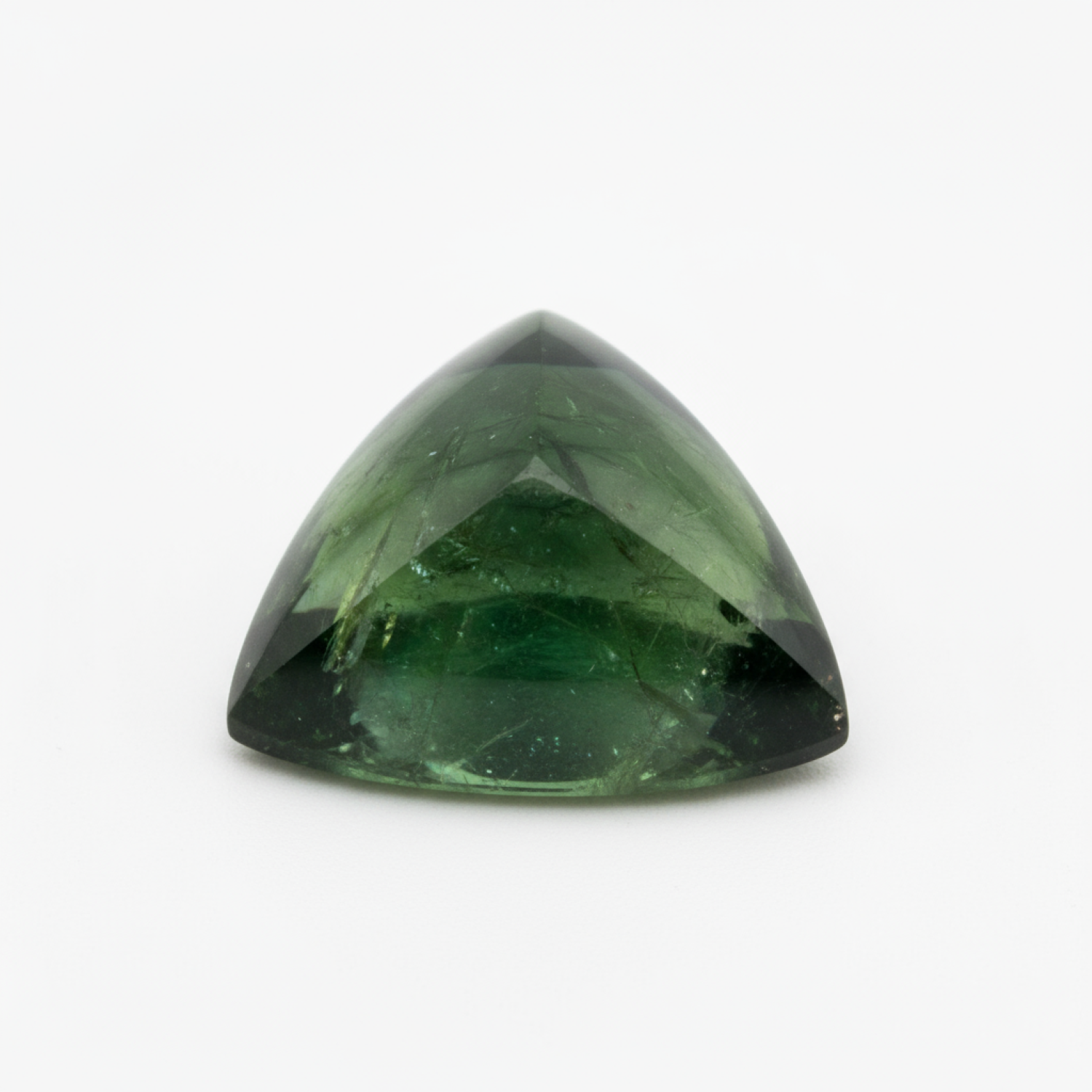 Green Tourmaline 10PC Tiny 3x3 MM Triangle Cabochon Green Superior semi Precious Semi Precious Gemstone Hoofdafbeelding