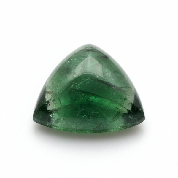 Green Tourmaline 10PC Tiny 4x4 MM Triangle Cabochon Green Pure semi Precious Precious Gemstone