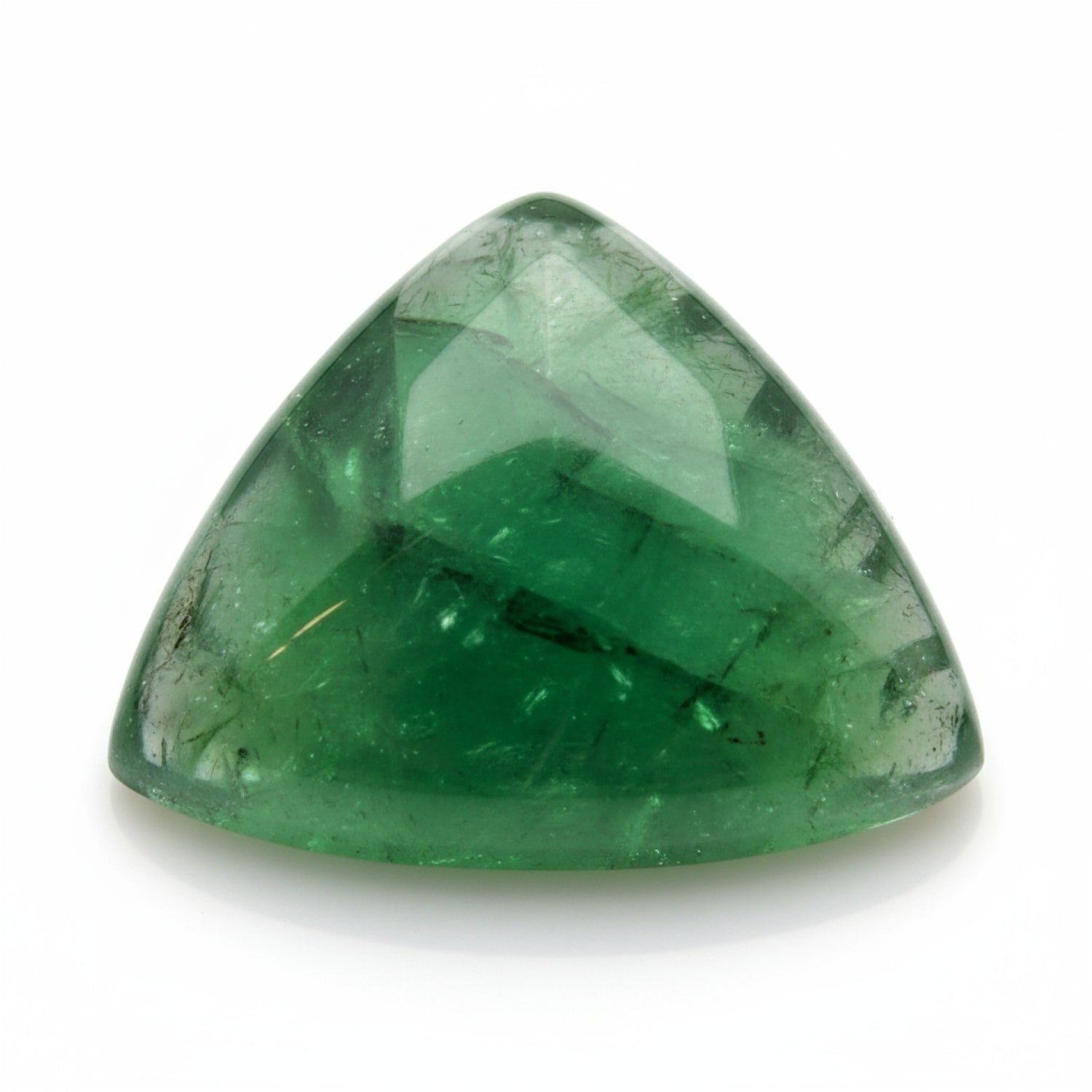 Green Tourmaline 1PC Tiny 6x6 MM Triangle Cabochon Green Brilliant semi Precious Loose Gems