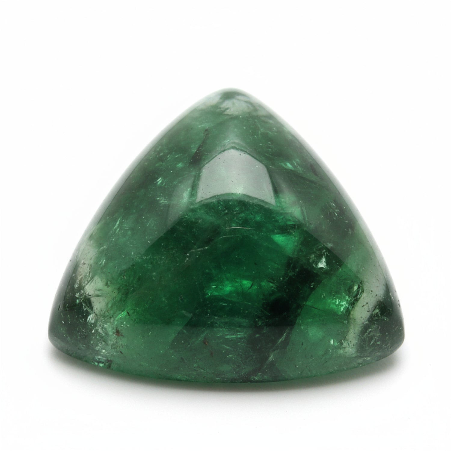 Green Tourmaline 1PC Small 7x7 MM Triangle Cabochon Green Sparkling semi Precious Loose Gemstone