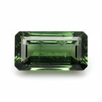 Green Tourmaline 1PC Chunky 10x20 MM Baguette Faceted Green Superior Semi Precious Gems