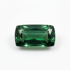 Green Tourmaline 1PC Tiny 3x6 MM Baguette Faceted Green Lustrous Semi Precious Loose Gemstone