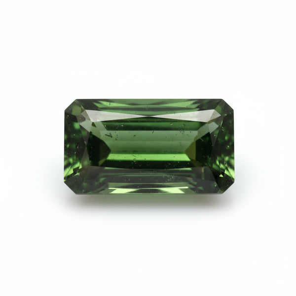 Green Tourmaline 1PC Medium 7x14 MM Baguette Faceted Green Natural Semi Precious Loose Gemstone