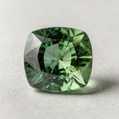 Green Tourmaline 1PC Large 11x11 MM Cushion Faceted Green Fine Semi Precious Gems
