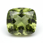 Green Tourmaline 1PC Chunky 13x13 MM Cushion Faceted Green Natural Semi Precious Loose Gemstone