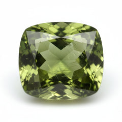 Green Tourmaline 1PC Chunky 13x13 MM Cushion Faceted Green Natural Semi Precious Loose Gemstone