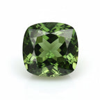 Green Tourmaline 1PC Chunky 14x14 MM Cushion Faceted Green Genuine Semi Precious Loose Gemstones