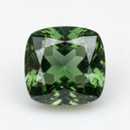 Green Tourmaline 1PC Chunky 16x16 MM Cushion Faceted Green Pure Semi Precious Loose Gems