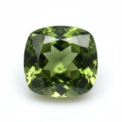Green Tourmaline 1PC Chunky 16x16 MM Cushion Faceted Green Pure Semi Precious Loose Gems