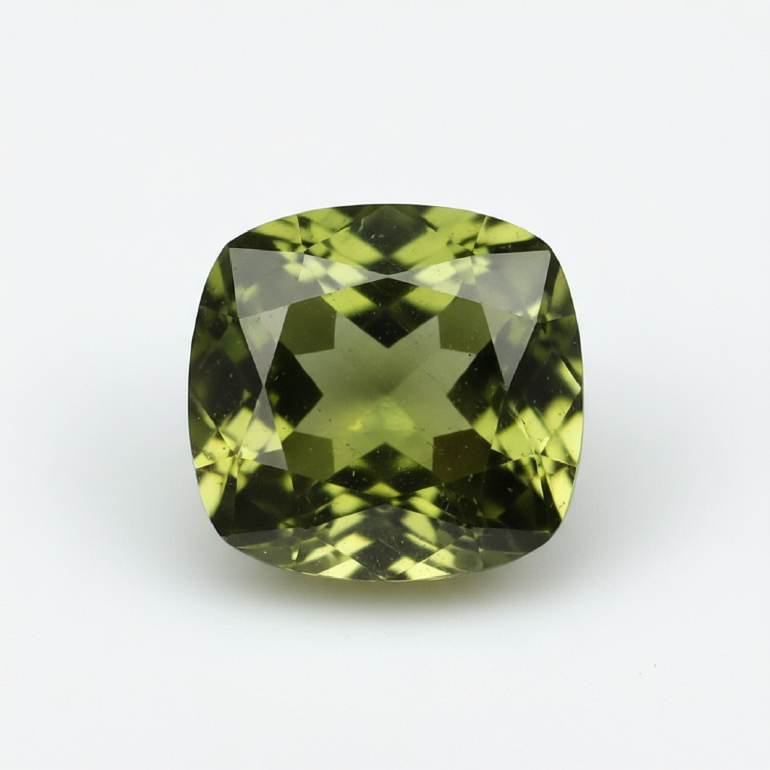 Green Tourmaline 10PC Tiny 3x3 MM Cushion Faceted Green Fiery Semi Precious Gems Второстепенное изображение товара