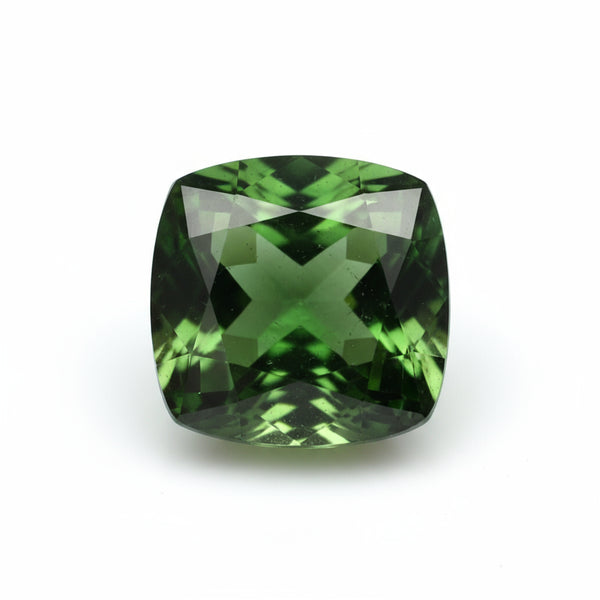 Green Tourmaline 10PC Tiny 4x4 MM Cushion Faceted Green Brilliant Semi Precious Loose Gems