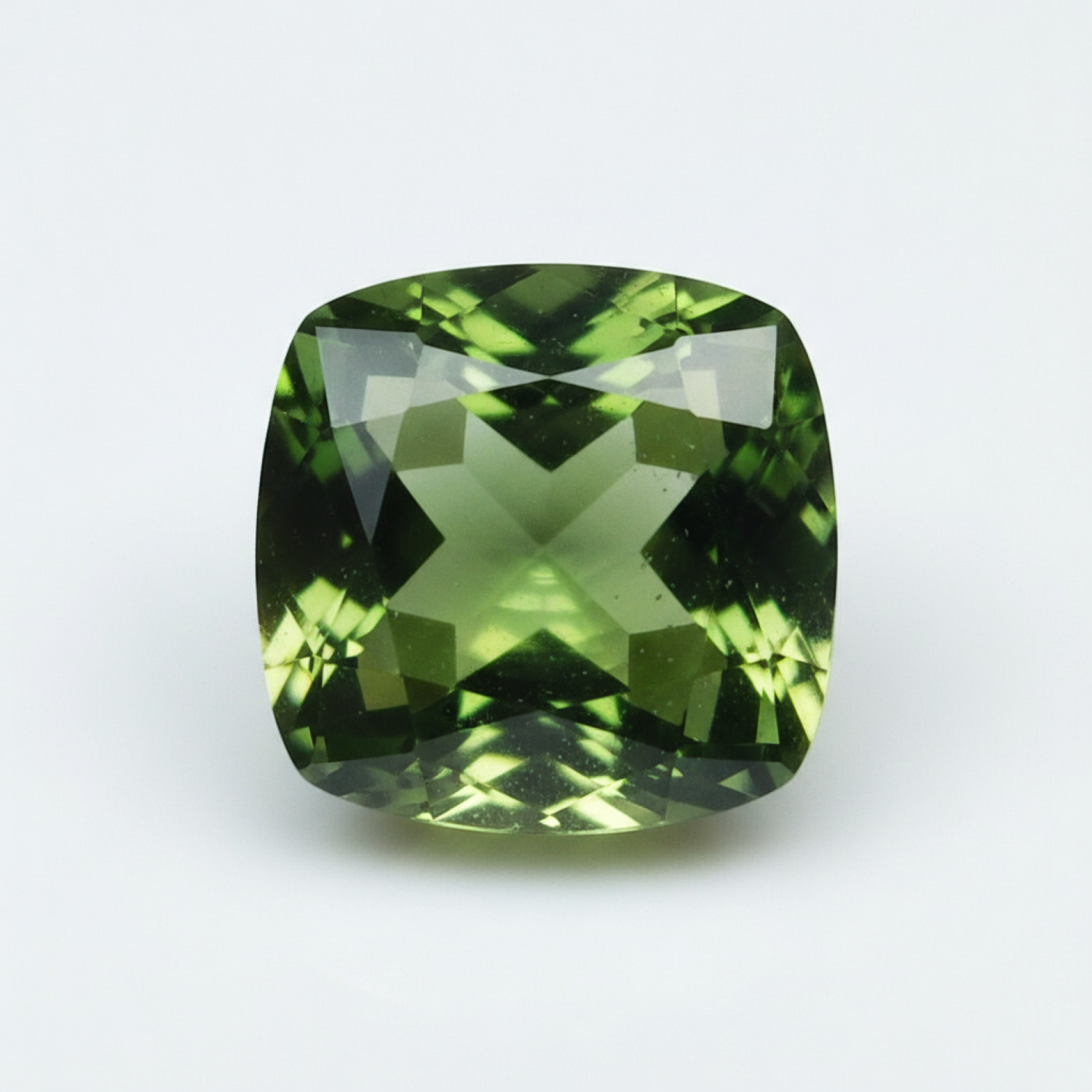 Green Tourmaline 10PC Tiny 4x4 MM Cushion Faceted Green Brilliant Semi Precious Loose Gems Secondary image