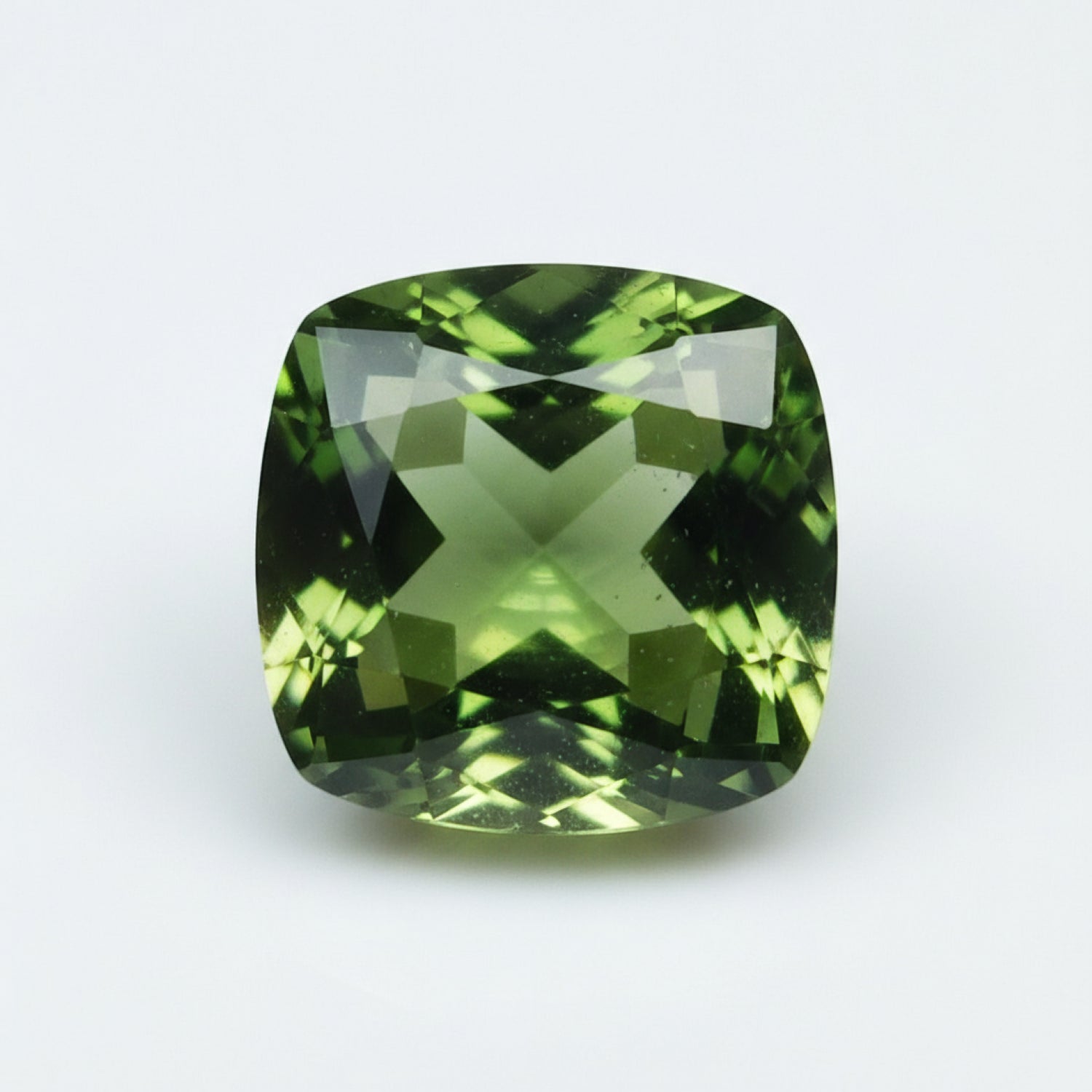 Green Tourmaline 10PC Tiny 4x4 MM Cushion Faceted Green Brilliant Semi Precious Loose Gems