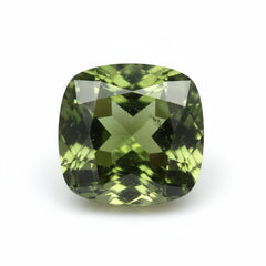 Green Tourmaline 1PC Tiny 6x6 MM Cushion Faceted Green Polished Semi Precious Loose Gemstones