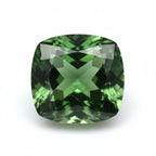 Green Tourmaline 1PC Small 8x8 MM Cushion Faceted Green Luster Semi Precious Loose Gems