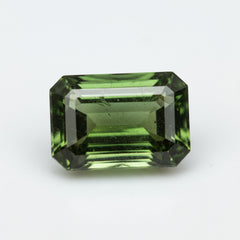Green Tourmaline 1PC Large 10x12 MM Emerald Faceted Green Splendid Semi Precious Loose Gemstone