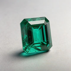 Green Tourmaline 1PC Chunky 12x16 MM Emerald Faceted Green Lustrous Semi Precious Gems