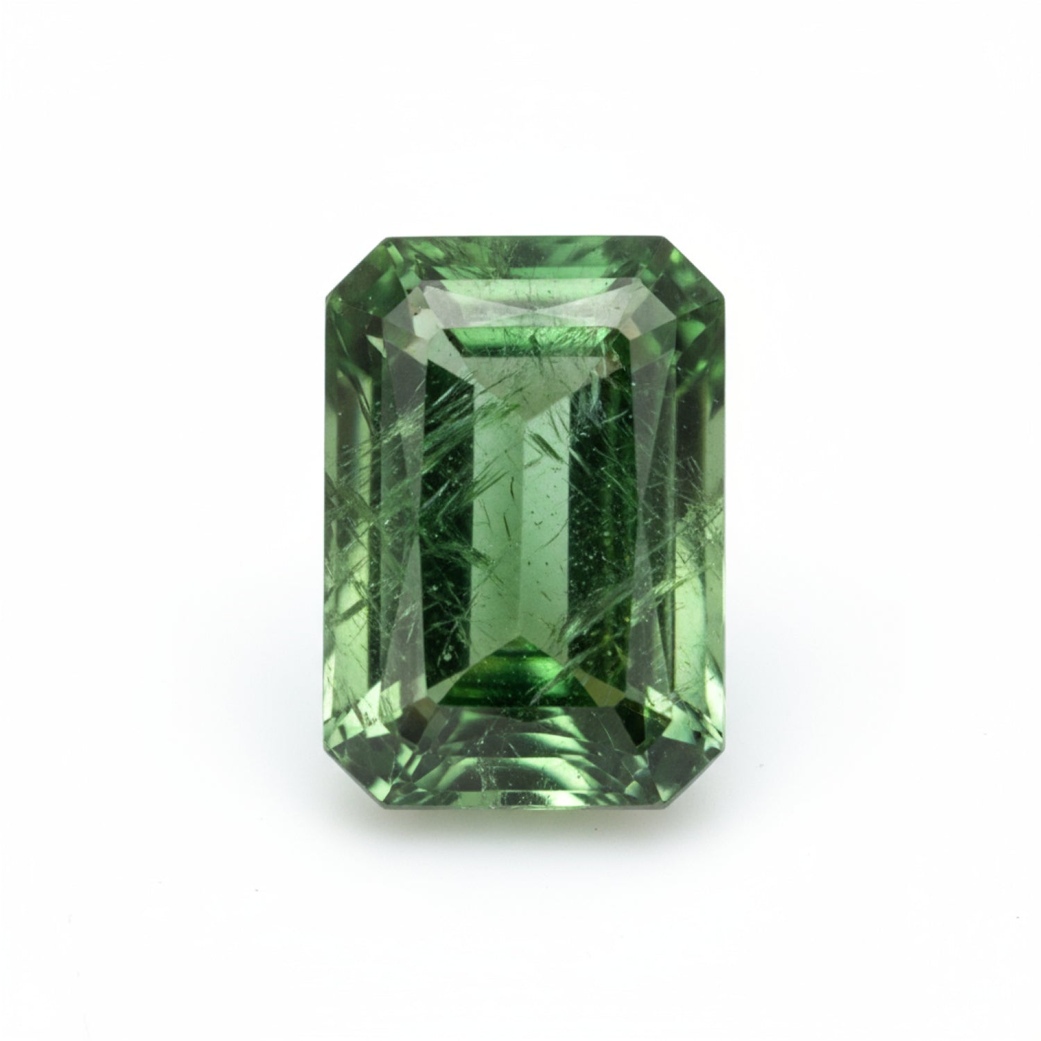 Green Tourmaline 1PC Chunky 13x18 MM Emerald Faceted Green Shine Semi Precious Loose Gems