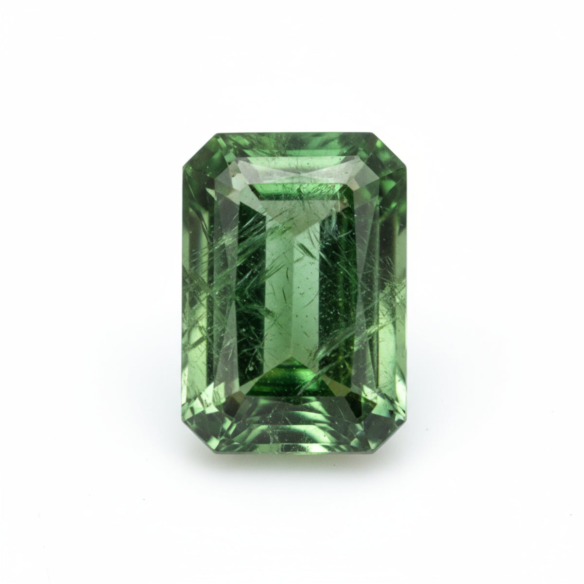 Green Tourmaline 1PC Chunky 13x18 MM Emerald Faceted Green Shine Semi Precious Loose Gems