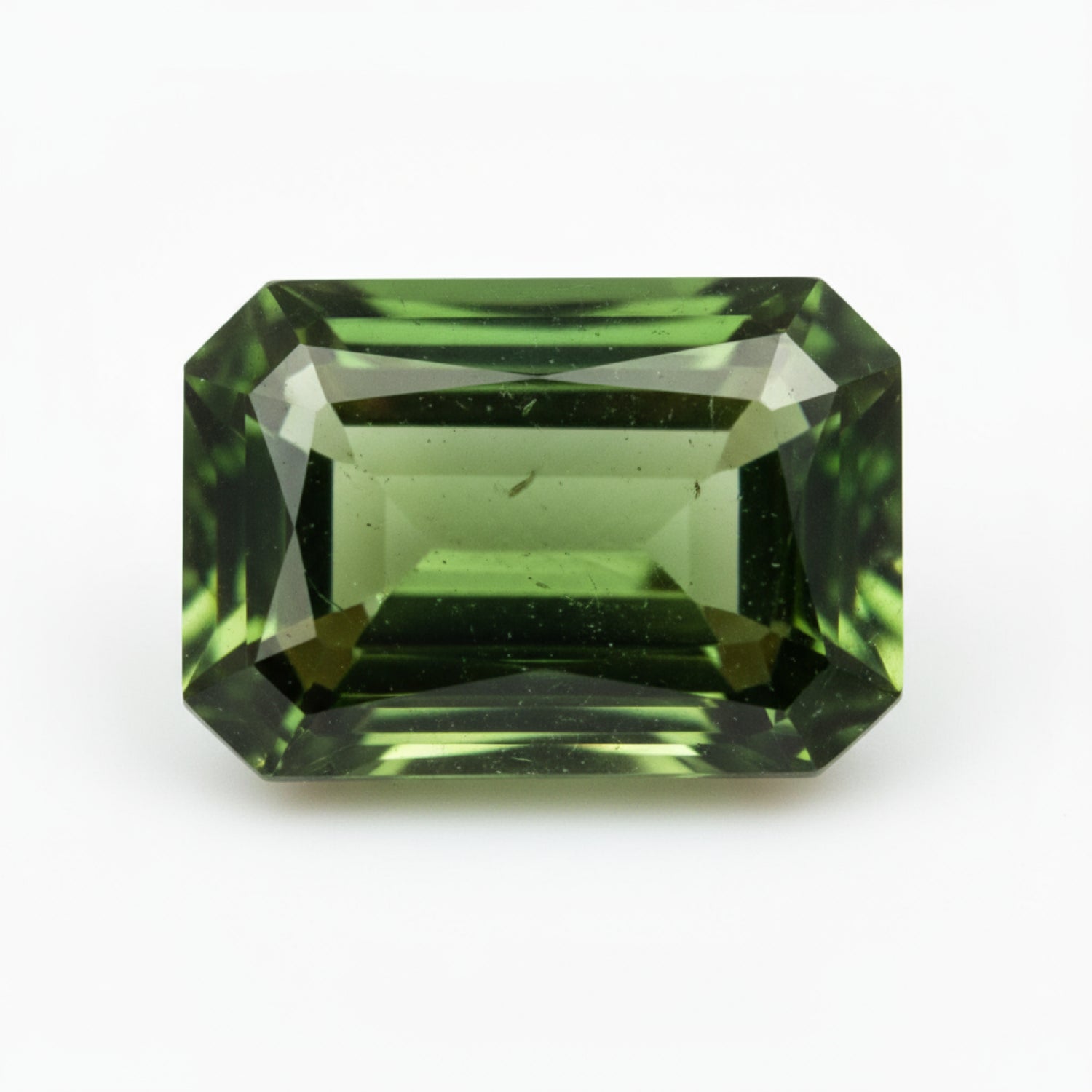 Green Tourmaline 1PC Chunky 15x20 MM Emerald Faceted Green Fine Semi Precious Loose Gemstone