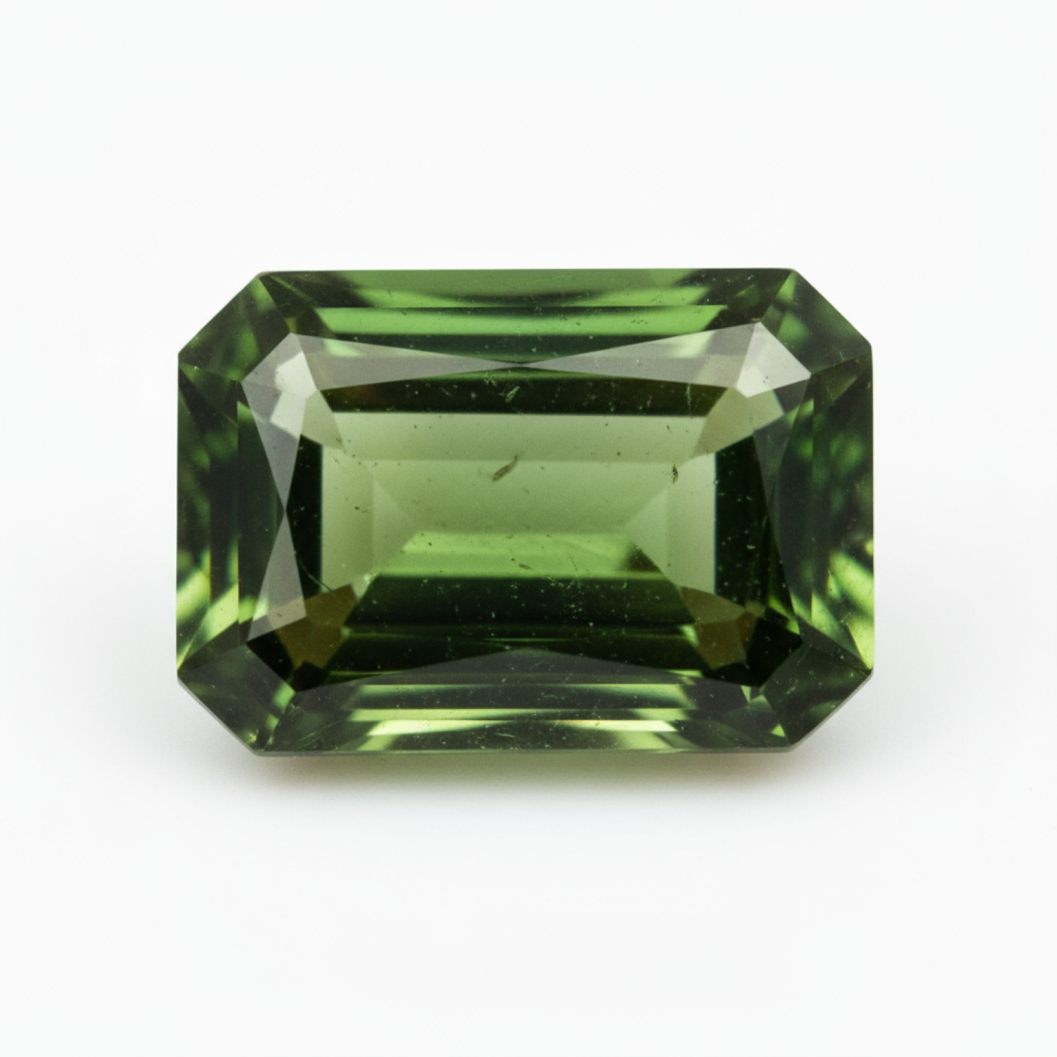 Green Tourmaline 1PC Chunky 15x20 MM Emerald Faceted Green Fine Semi Precious Loose Gemstone Hoofdafbeelding