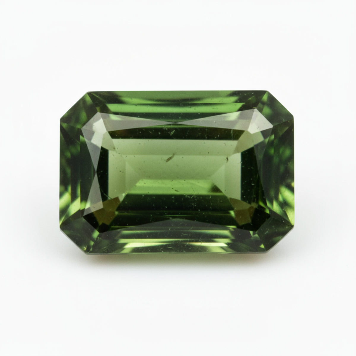 Green Tourmaline 1PC Chunky 15x20 MM Emerald Faceted Green Fine Semi Precious Loose Gemstone