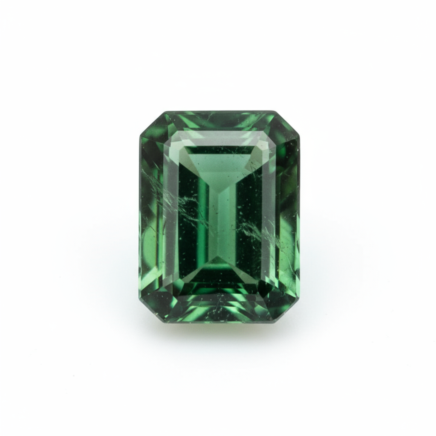 Green Tourmaline 1PC Tiny 3x5 MM Emerald Faceted Green Fine Semi Precious Gems メイン画像