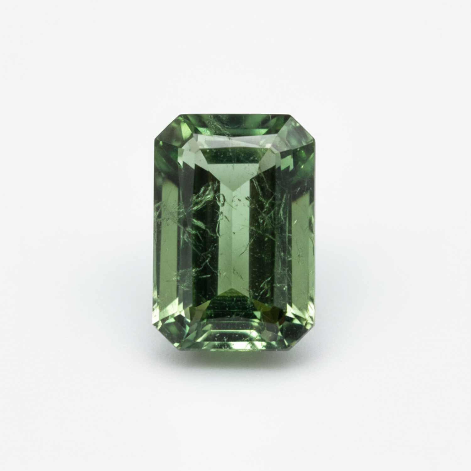 Green Tourmaline 1PC Tiny 4x6 MM Emerald Faceted Green High-Quality Semi Precious Loose Gems メイン画像