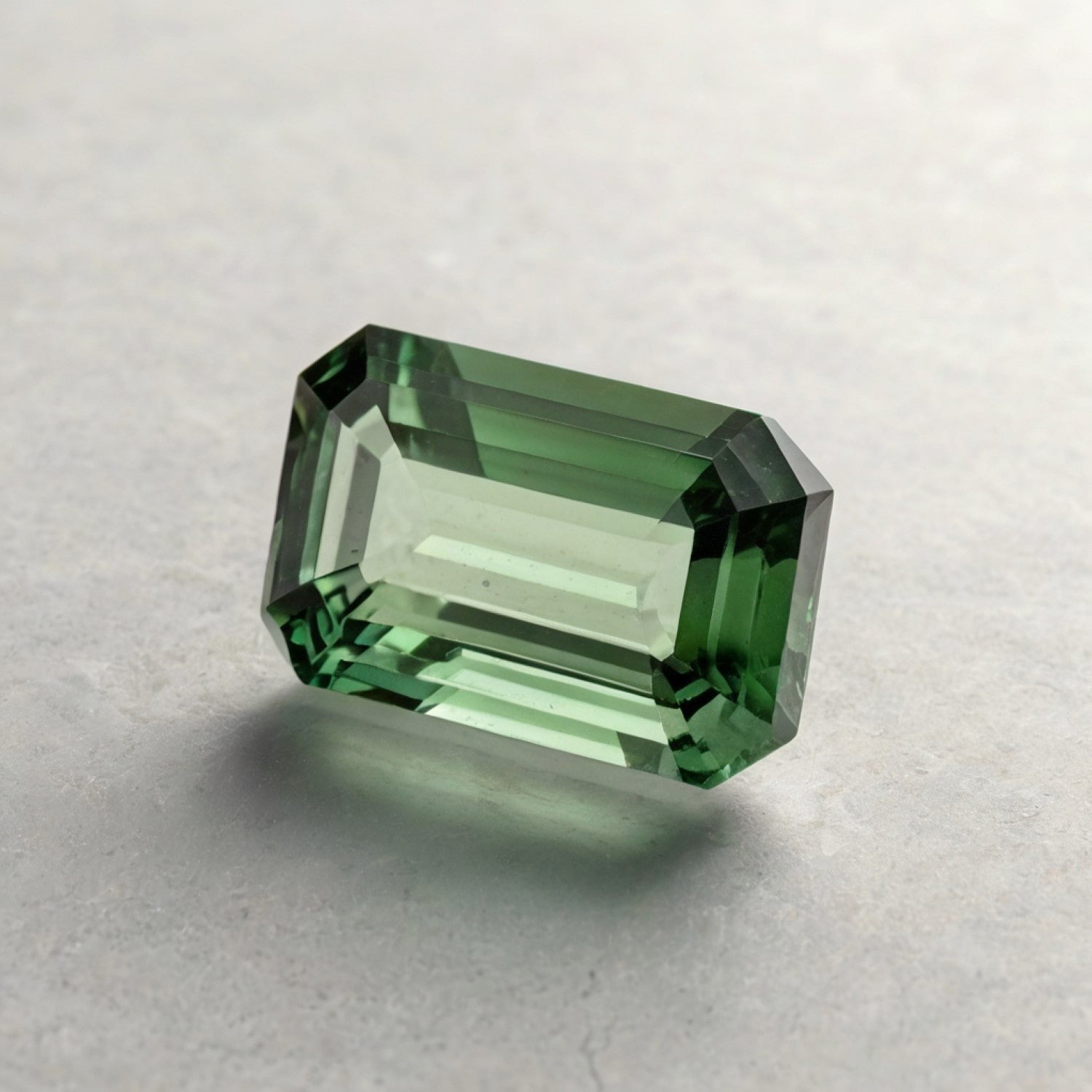 Green Tourmaline 1PC Small 6x8 MM Emerald Faceted Green Genuine Semi Precious Loose Gemstones