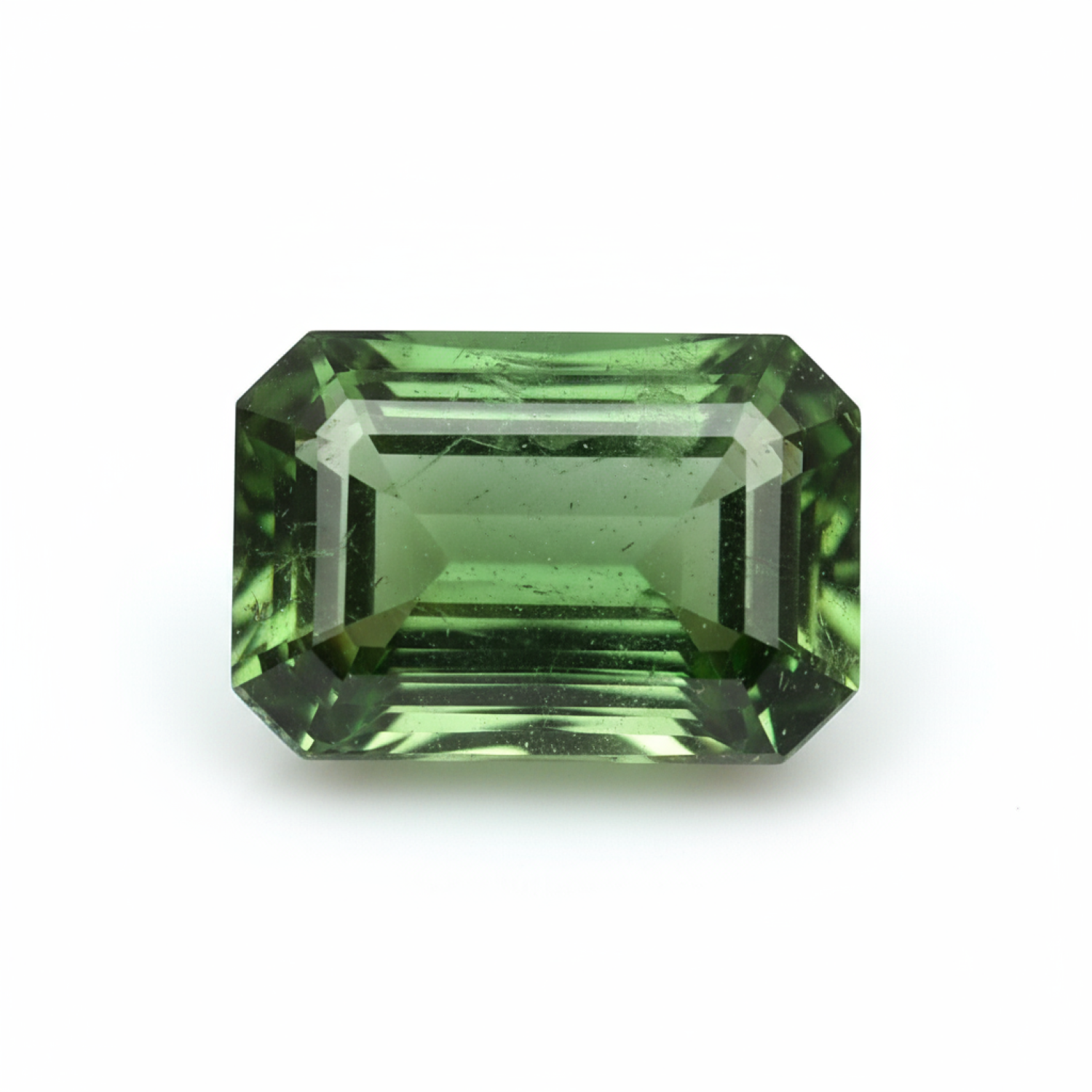 Green Tourmaline 1PC Small 6x9 MM Emerald Faceted Green Superior Semi Precious Gems メイン画像
