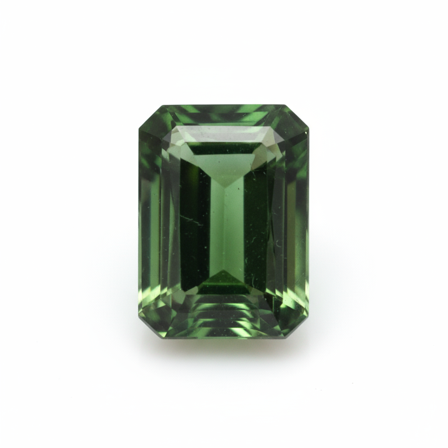 Green Tourmaline 1PC Medium 8x10 MM Emerald Faceted Green Brilliant Semi Precious Loose Gemstones Hoofdafbeelding