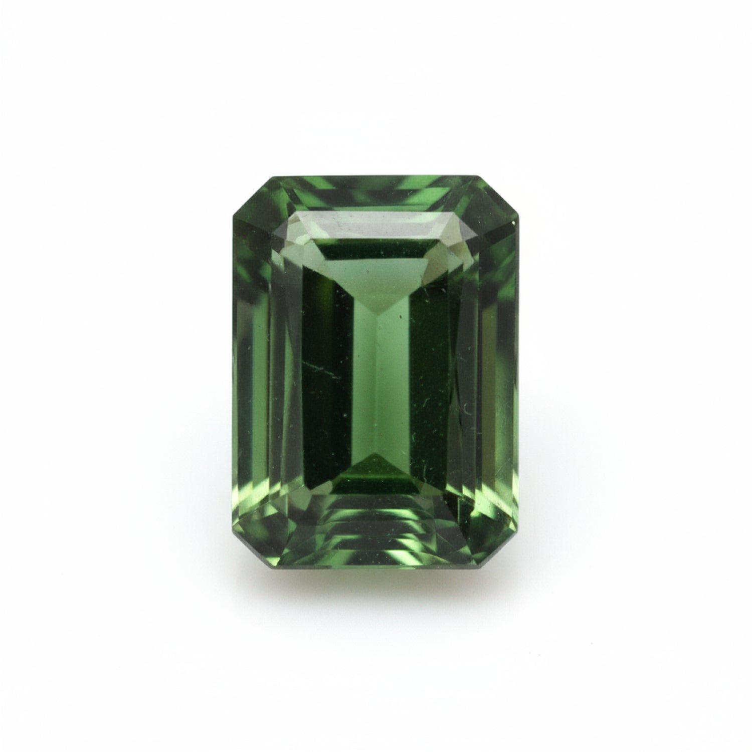 Green Tourmaline 1PC Medium 8x10 MM Emerald Faceted Green Brilliant Semi Precious Loose Gemstones