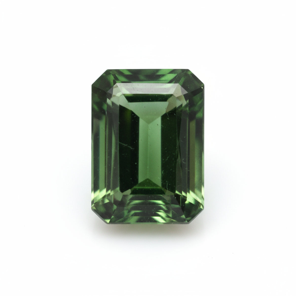 Green Tourmaline 1PC Medium 8x10 MM Emerald Faceted Green Brilliant Semi Precious Loose Gemstones