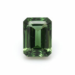 Green Tourmaline 1PC Medium 8x10 MM Emerald Faceted Green Brilliant Semi Precious Loose Gemstones