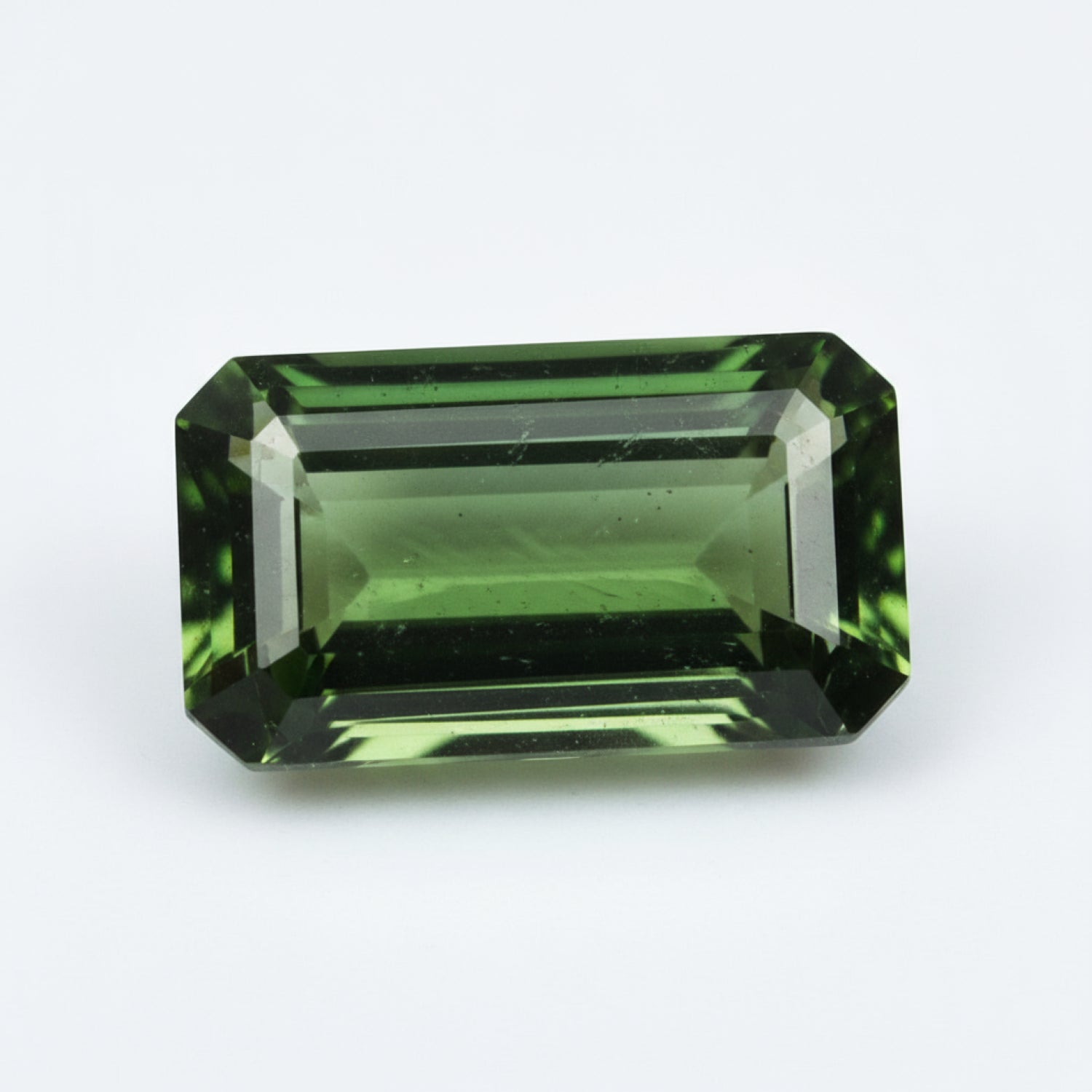 Green Tourmaline 1PC Large 8x12 MM Emerald Faceted Green Polished Semi Precious Loose Gems