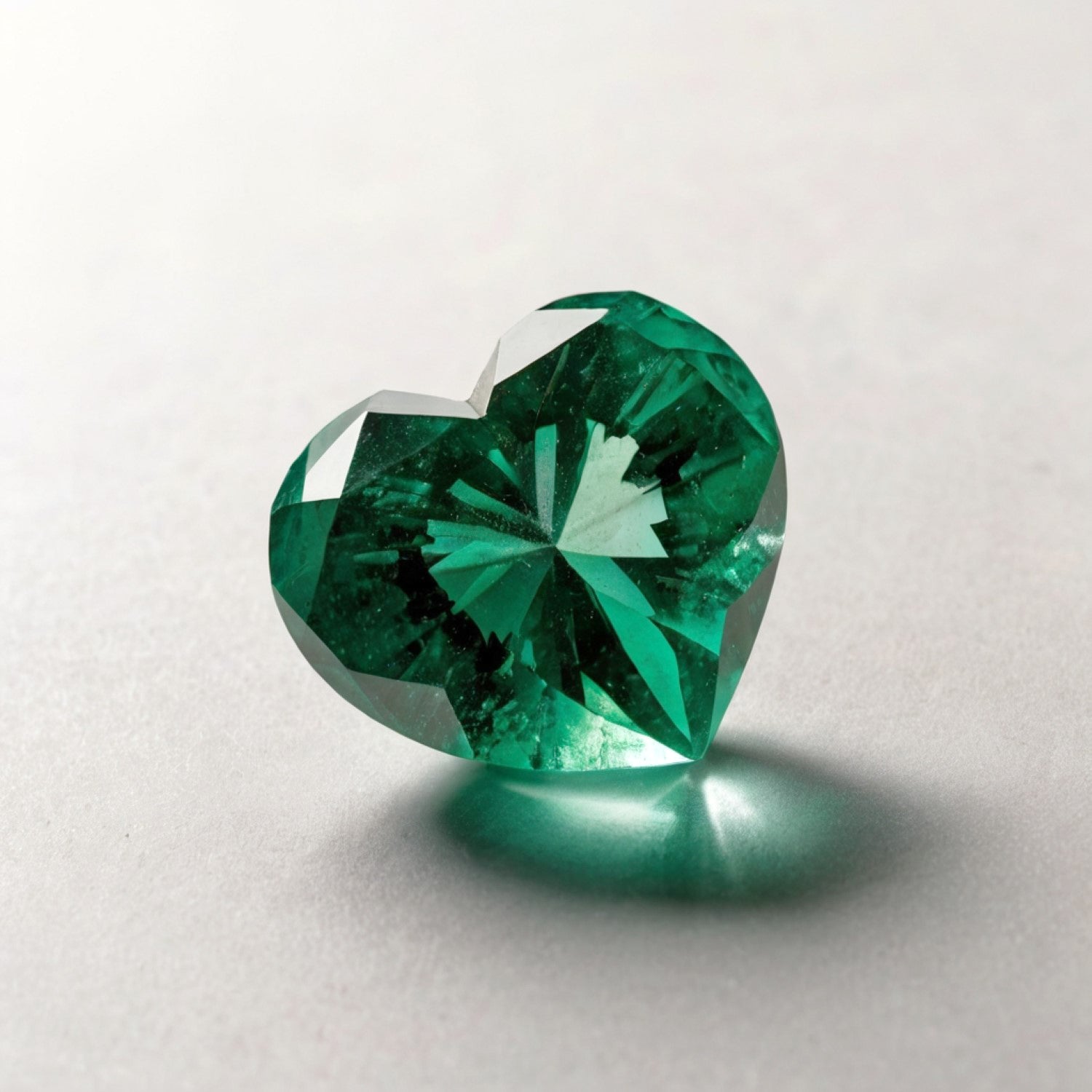 Green Tourmaline 1PC Large 12x12 MM Heart Faceted Green High-Quality Semi Precious Loose Gems